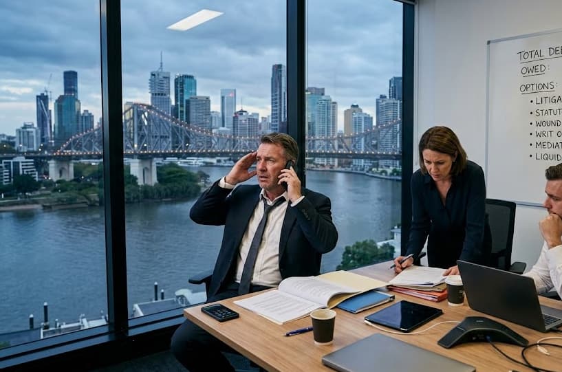 A creditor reviewing options against a director, illustrating when creditors can sue directors