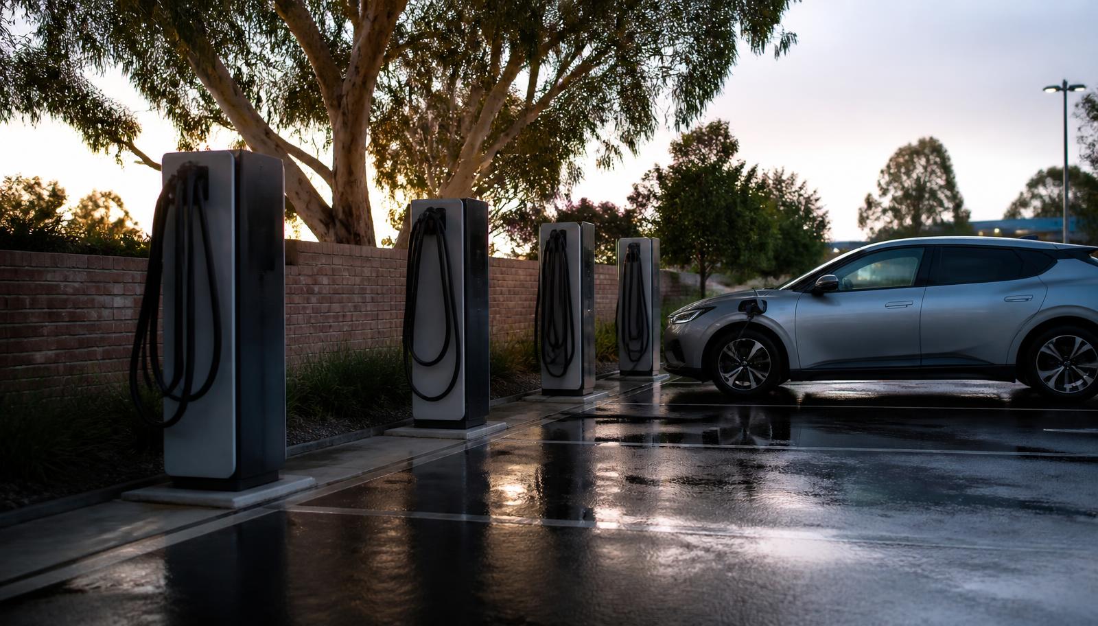 Compliance documentation imagery illustrating the layered regulatory questions facing EV charging networks