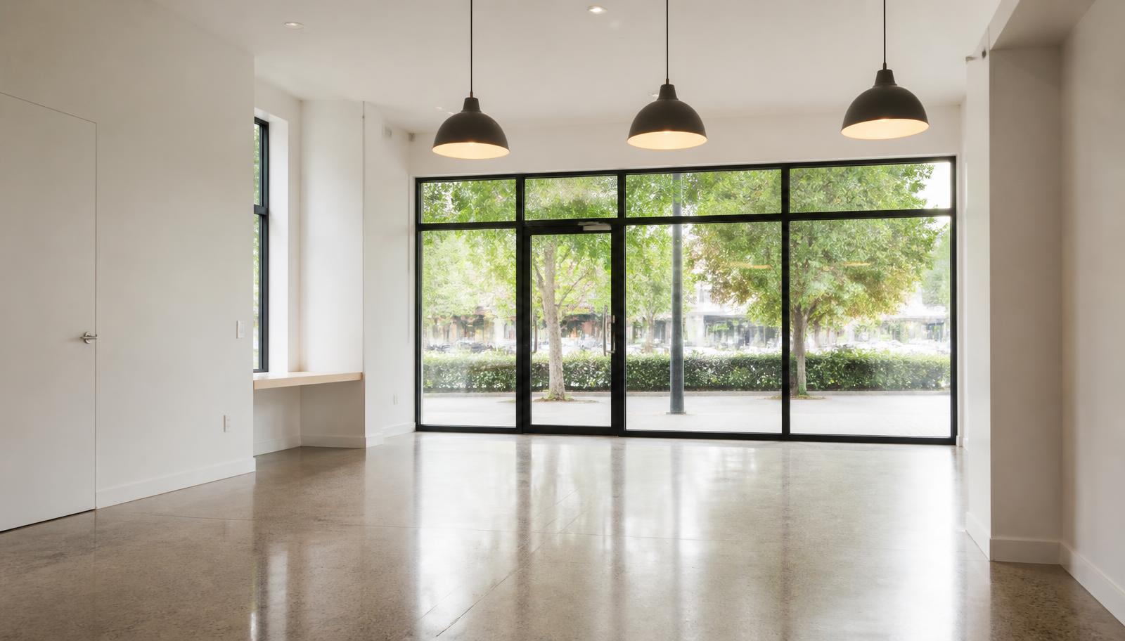 A newly completed commercial tenancy, illustrating the steps to set up a new Queensland business