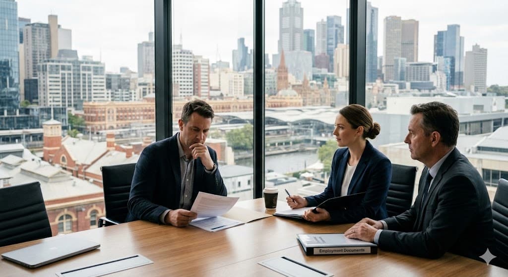 An employee leaving the office, illustrating unfair dismissal before the Fair Work Commission